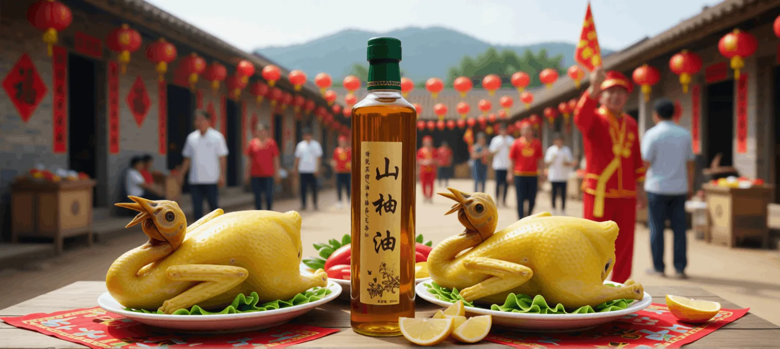 老树山柚油配白切鸡使用场景