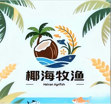 椰海牧渔 Logo